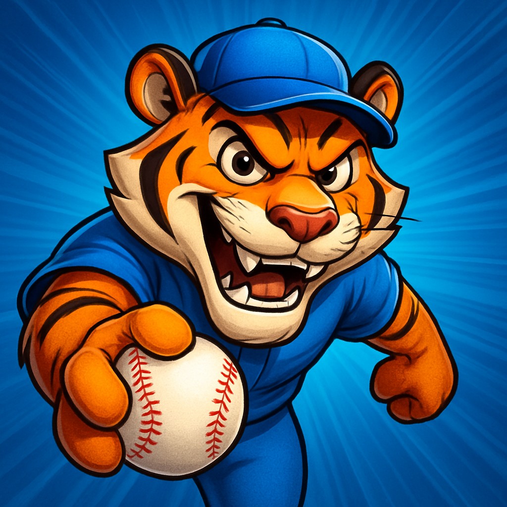 একটি হাসিখুশি বাঘের বাচ্চা ইউনিফর্ম পরা, পায়ে একটি বল ধরে, jetbuzz-এ ক্রিকেট-গেমিংকে প্রতীকে প্রকাশ করছে